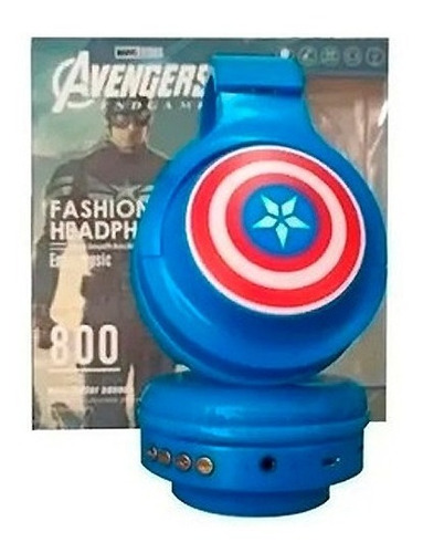 Audifonos Inalambricos Avengers Bluetooth Micro Sd Aux Mdj