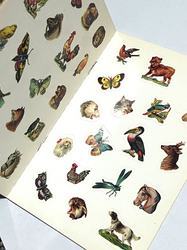 Libro Stickers Old-time Miniature Animal Maggie Kate