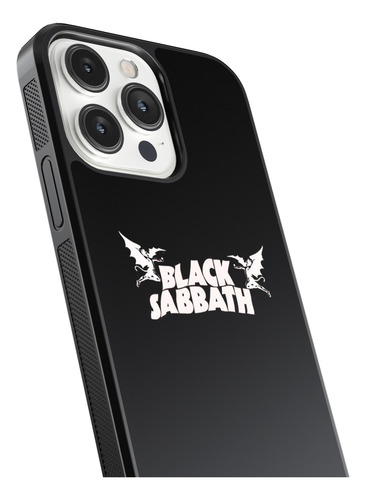 Case Funda Para Celular Rock Black Sabbath Negro Blanco