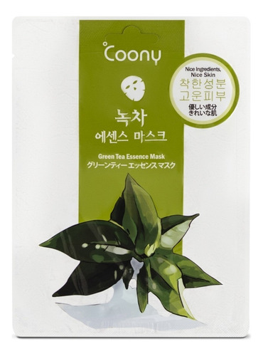 Coony Mascarilla Facial Té Verde 23g Pie Grasa