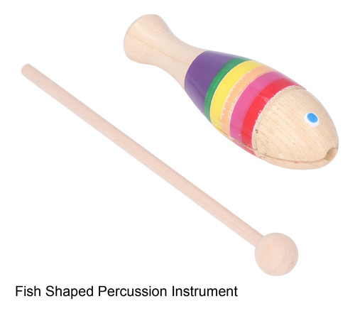 Instrumento De Percusión Musical Portátil De Madera Con Form