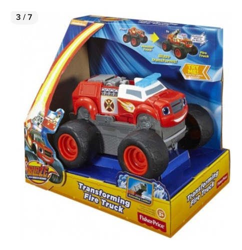Auto Blaze Monster Machines Transformable Bombero Rojo (Usado)