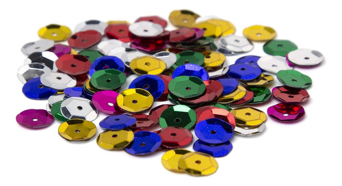 Diy Multicolor Rainbow Pulgadalentejuelas Ahuecadas, 120pc