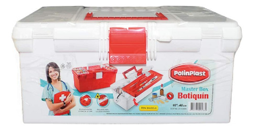 Caja Organizadora Botiquin 16 Pulgadas Polinplast Plástica