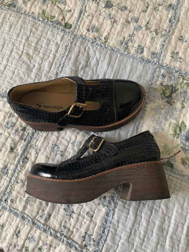 Zapatos Hermosos Acharolados Mujer Talle 37 Savage