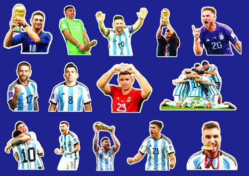 Seleccion Argentina Vinilos Calcos Stickers Pack N°2