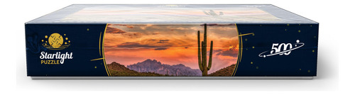 Rompecabezas Mypuzzle Sunset In The Sonoran Desert 500 Pieza