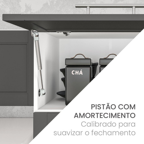 Cozinha Completa 11 Módulos 17 Portas 6 Gavetas Fettuccine