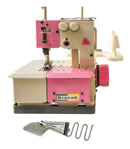 Máquina De Costura Galoneira Rosa- 2agulhas Bracob+vies-110v