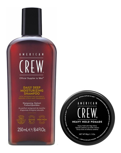 Shampoo Hidratante +cera Heavy Hold Pomade American Crew Men