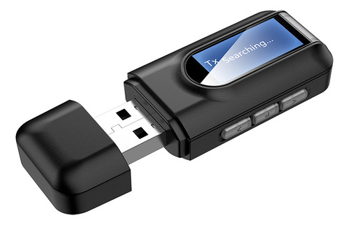 Transmisor-receptor Usb Con Pantalla Lcd Estéreo Auxiliar De