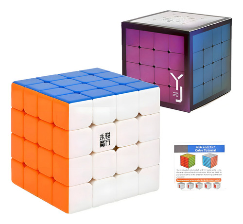 Rubik Cube 4x4 Yusu Magnetic Yj Moyu Speed Cube Estrutura profissional sem adesivo