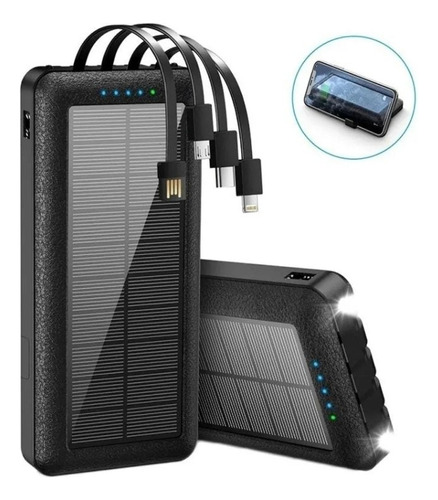 Power Bank Solar Cargador Portatil Para Celular