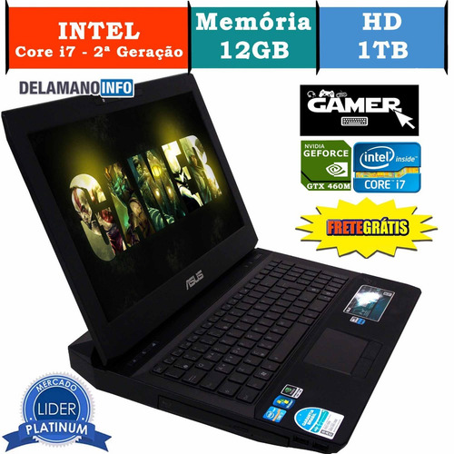 Imagem 1 de 7 de Notebook Asus Republic Of Gamers I7 12gb Gtx 460m (10244)