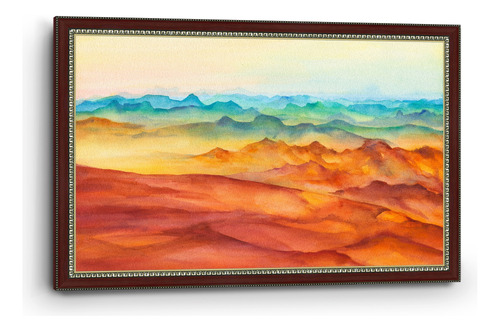 Cuadro Canvas Marco Clásico Pintura Al Oleo De Color 90x140