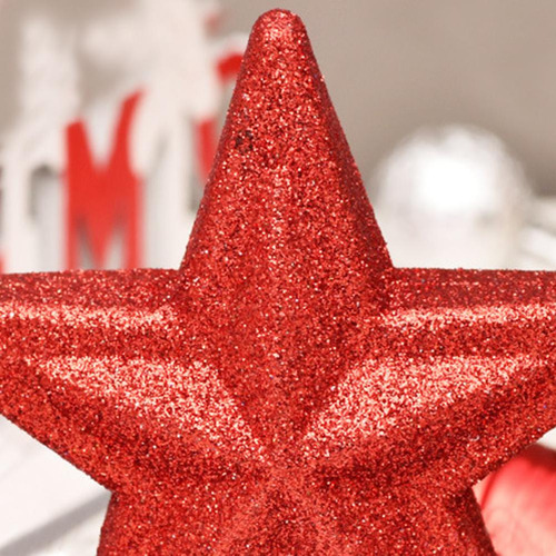 Decoraciones Navideñas, 30 Piezas, Bolas Y Estrella En Forma