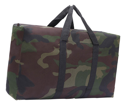 Bolsa De Lona Plegable Con Asa Equipaje Resistente Para 105l