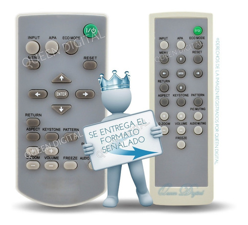Imagen 2 de 9 de Control Remoto Para Proyector Sony Para Varios Modelos