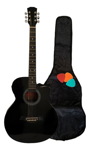 Guitarra Sunset Fk40j Electroacústica Con Funda