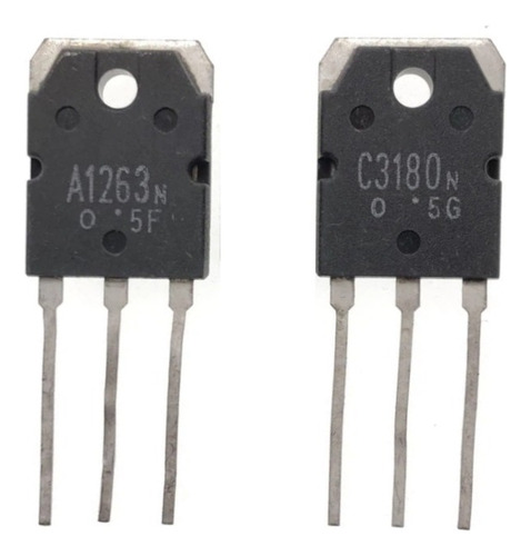 Par Transistor 2sa1263n A1263 2sc3180n C3180 80v 6a