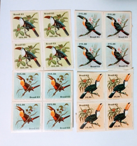 Imagem 2 de 2 de Envelope-fauna Brasileira 1983 + 4 Quadras