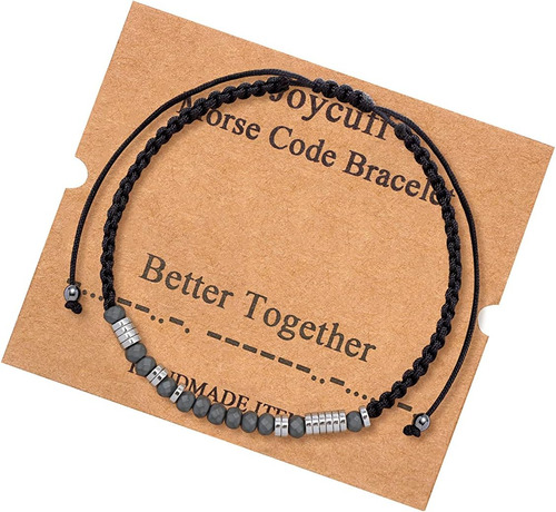 Pulseras De Código Morse Para Mujeres Better Together Amista
