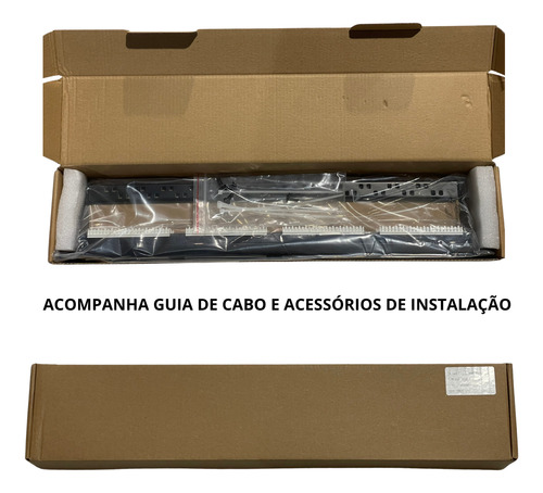 Patch Panel 24 Portas Cat6 Rj45 Rede Lan Utp