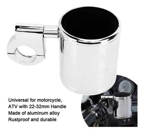 Soporte For Vasos De Bebida Ajustable For Manillar De Moto