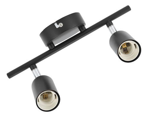 Soporte De Lámpara De Techo Empotrado Para 2 Luces Giratoria
