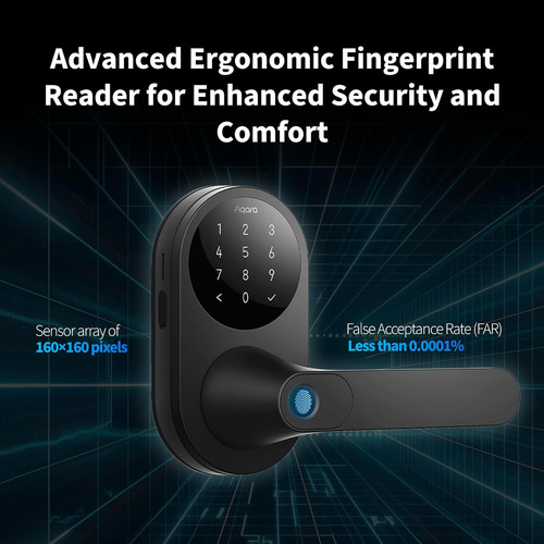 Aqara Smart Lock U300, Fingerprint Keyless Entry Door Loc...