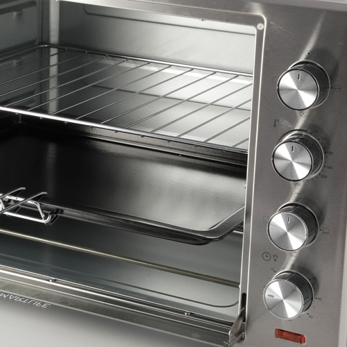 Horno Electrico Smartlife Conveccion Spiedo 60l Plateado