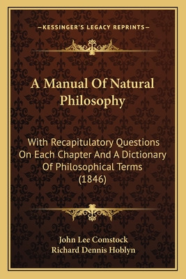 Libro A Manual Of Natural Philosophy: With Recapitulatory...