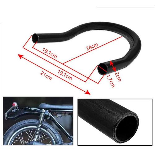 Aro Del Marco Del Asiento Cafe Racer 210 Mm Doblado