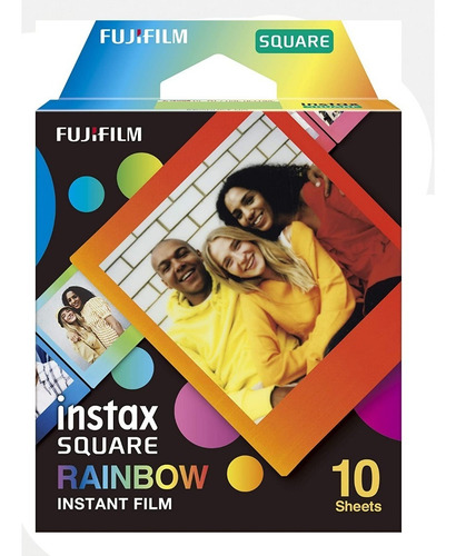 Rollo Fujifilm Instax Square Rainbow Arcoiris Premiu Entrega