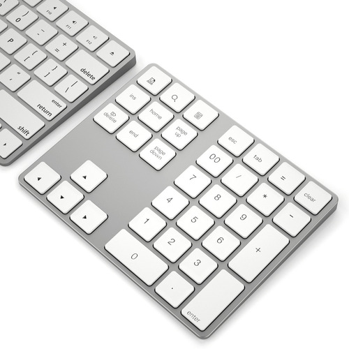 Teclado Numérico Sem Fio Do Bt Da Chave Do Alumínio 34 Do Te