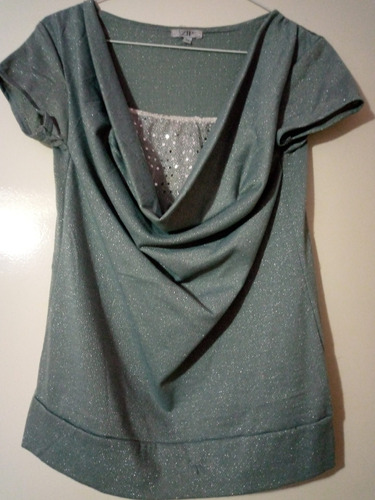 Blusa Tela Brillante Para Fiesta 