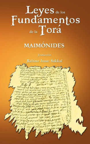 Libro Leyes Los Fundamentos La Tora (spanish Edition)