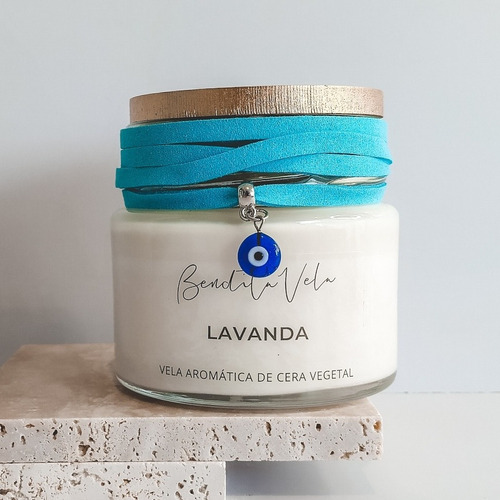 Imagem 2 de 2 de Vela Aromática Aromatizada Perfumada Cera Vegetal - Lavanda