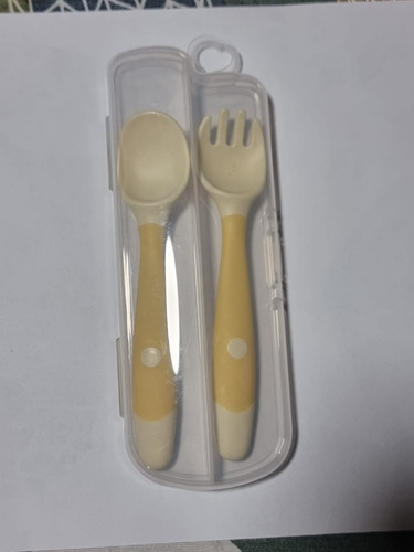 Set Cubiertos Para Bebe Silicona Para Aprendizaje Bebé