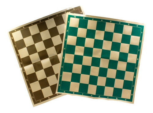 Imagen 2 de 3 de Tablero De Ajedrez: 45x45 Cm, Plegable. Color Verde