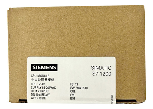 Plc Simatic S7-1200 1214c Siemens 6es7214-1bg40-0xb0