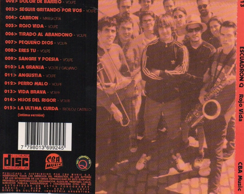 Cd Escuadron Q (rojo Vida)