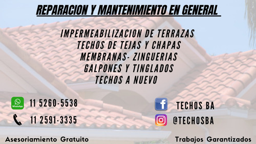Imagen 3 de 3 de Techista - Chapa Teja Galpones Canaletas Reparaciones