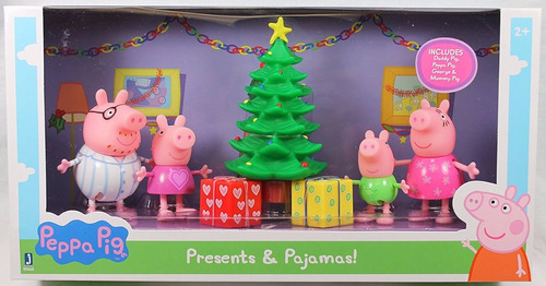 Peppa Pig Presentes E Pijamas Exclusivo Figure Set