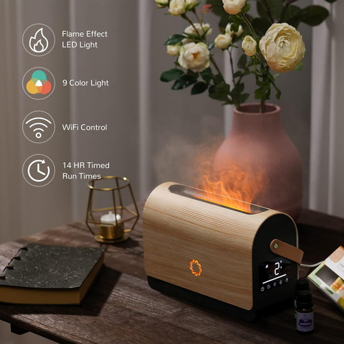 Difusor De Llama Smart Wifi De 500 Ml De Airthereal Con 9 Co