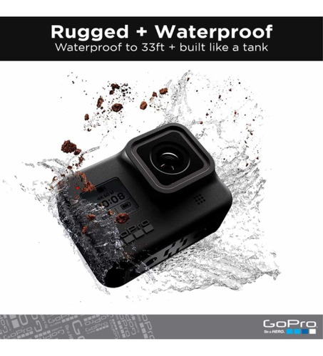 Imagen 3 de 4 de Gopro Hero 8black Cámara Acción Impermeable 4k Ultra Hd Vivo