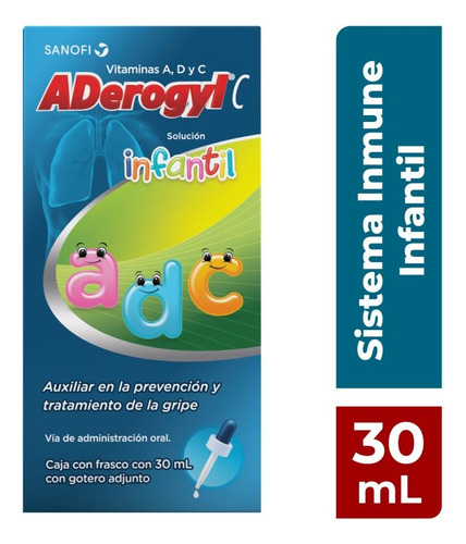 Aderogyl C Solución Infantil Caja Con Frasco Con 30 Ml