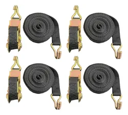 Comprar Kit 4 Jogos Cinta Catraca De Amarração Carga 800kg Canvas Cor Preto no Mercado Livre