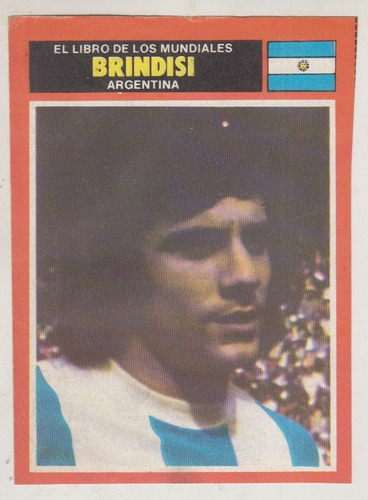 Futbol Argentina Miguel Brindisi Tarjeta 1974 Coleccionables