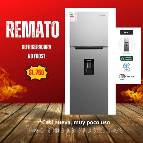 Remato Refrigeradora Blackline Tm 249l 